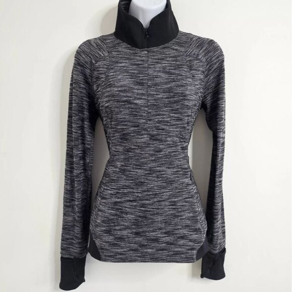 Lululemon It's Rulu 1/4 Zip Pullover Heather Gray‎ Size 4 - Picture 1 of 10